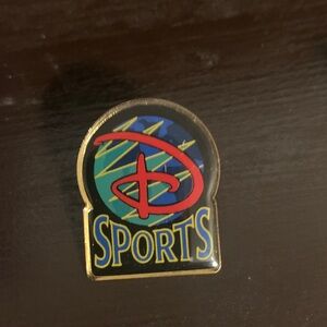 Disney Sports Pin with Red and Blue Accents